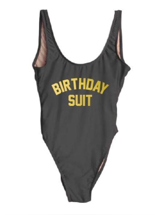 Ravesuits Other - Ravesuits Birthday Suit Black One-Piece Swimwear Sz M